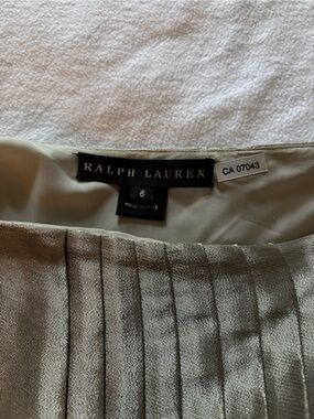 Ralph Lauren Shimmery Pleated Skirt - Silver